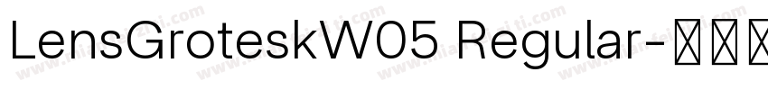 LensGroteskW05 Regular字体转换